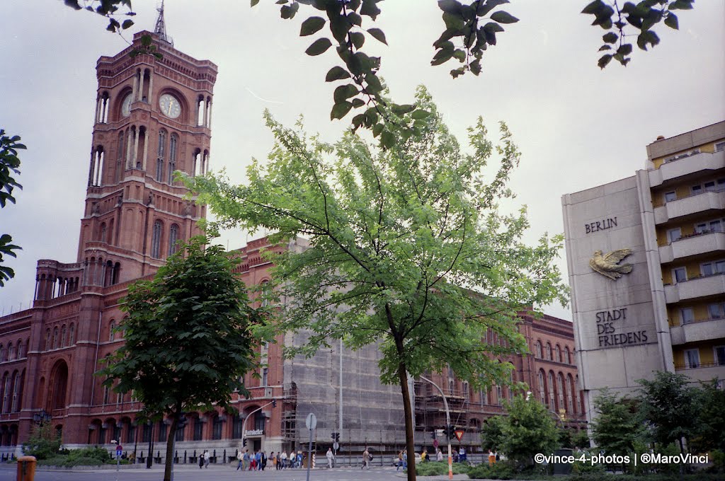 GERMANY REUNITED, (EAST) BERLIN - City Hall of former East Berlin summer 1990 by Maro Vinci