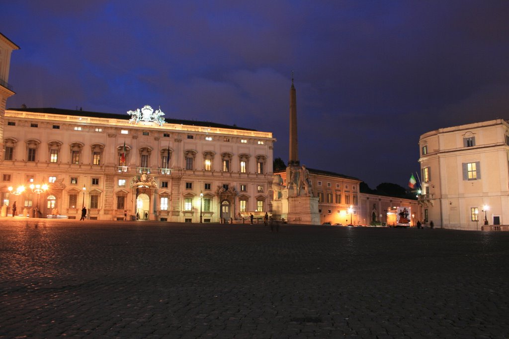 Pallazzo della Consulta, night by Philip Kearney