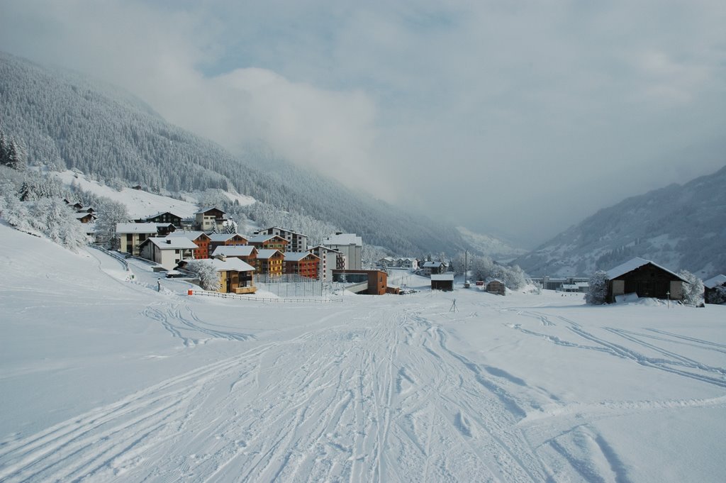 Disentis, REKA Village to the left by szhxmy