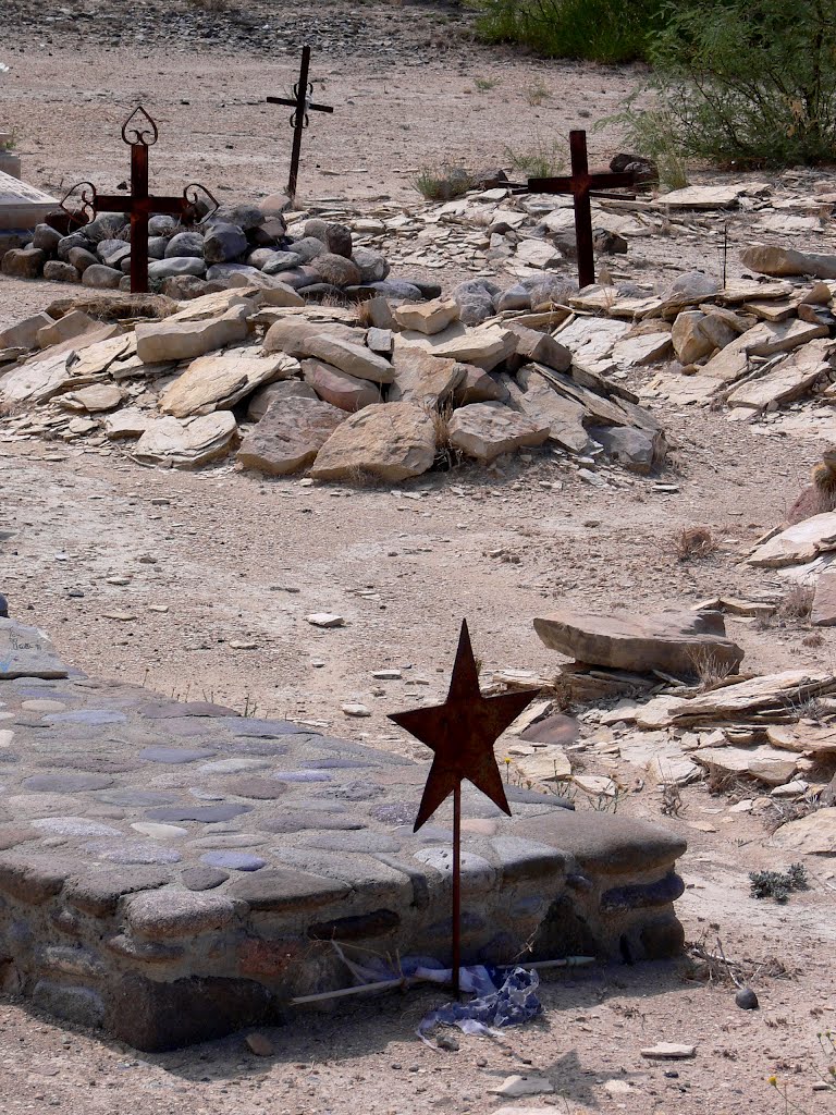 Lajitas Cemetery, Texas by J.gumby.BOURRET