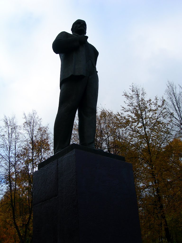 Statue of Lenin in Ostashkov by janiylinampa