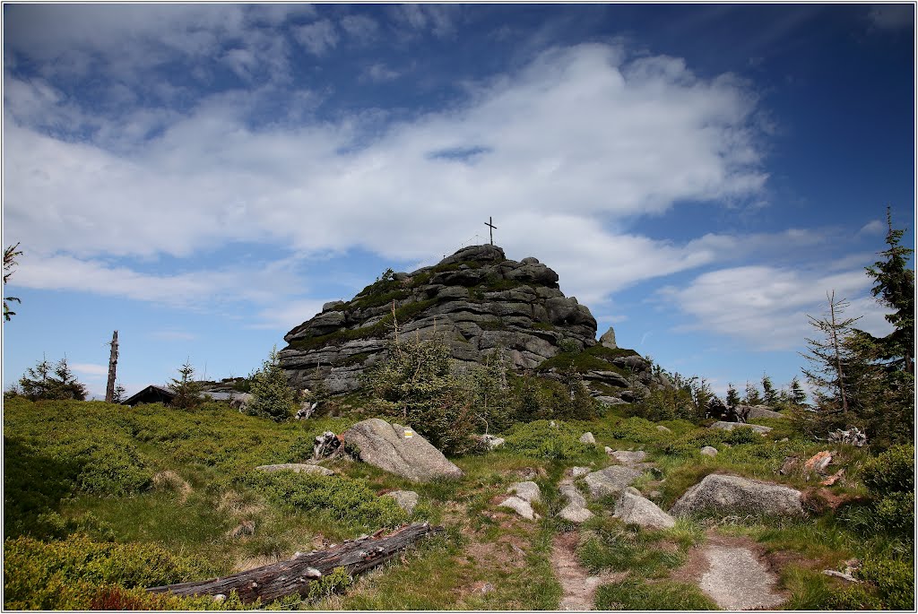 Jizera 1222 m Jizerské hory ČR by Horst Gryger