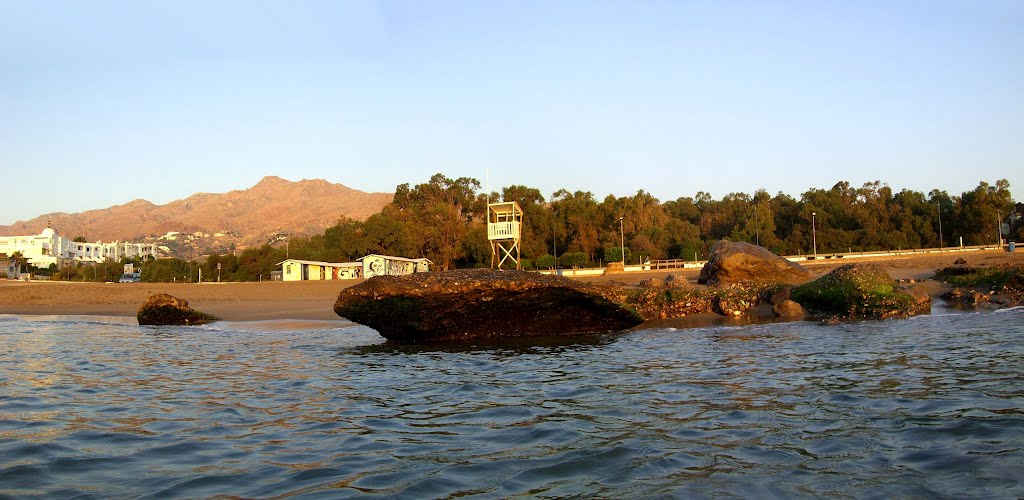 A new morning in Mojácar - waveless sea and cloudless sky by INDALOMANIA