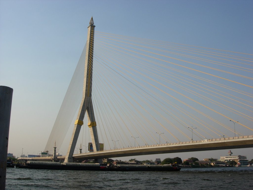 Rama VIII Bridge, Bangkok by Cennibell