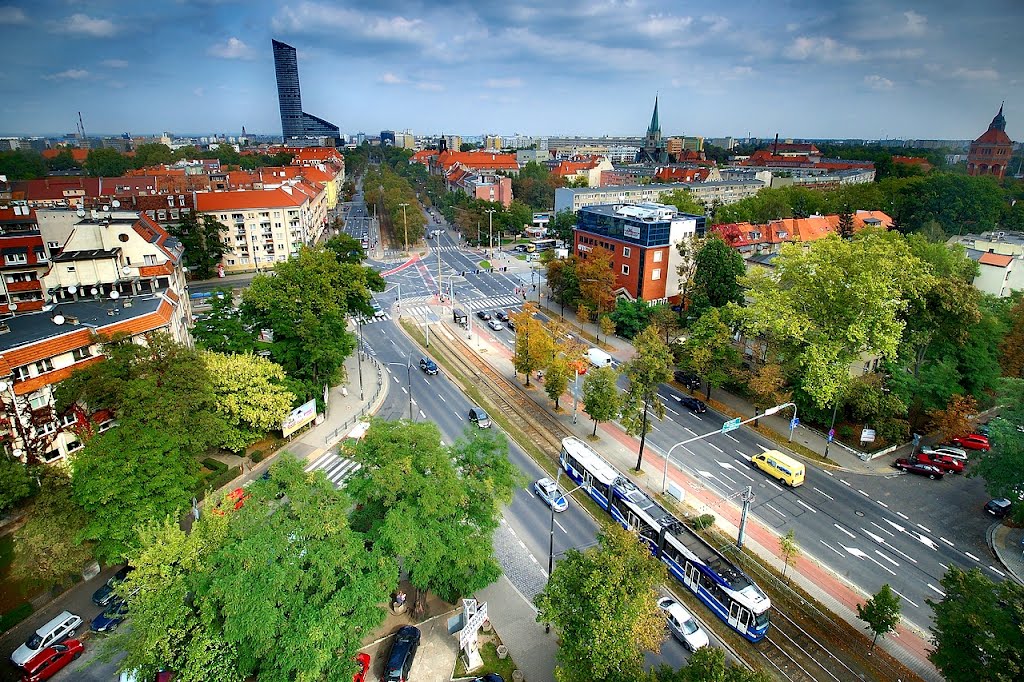 Wrocław - The view from the roof by M R F