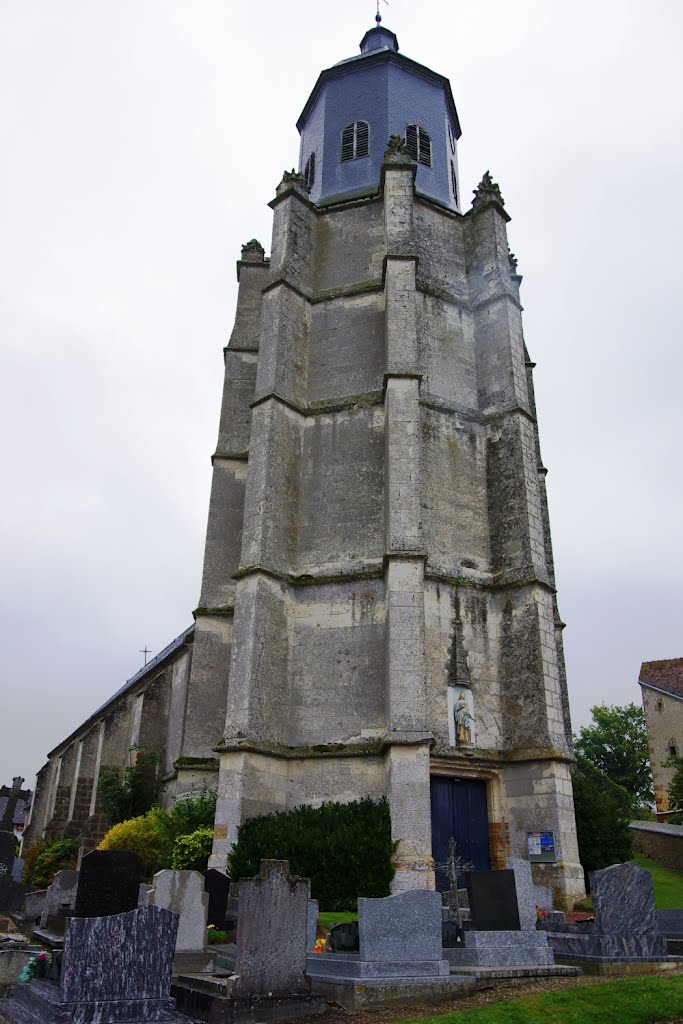 Clocher de l’Église de Saint Hilaire le Châtel by Jean-Paul Dominique BERTIN