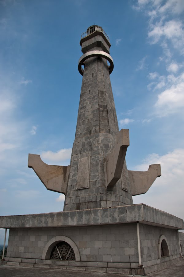 Lighthouse over the West Sea Barrage by Sergio Canobbio