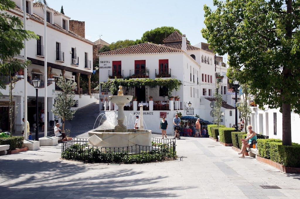 Plaza de la Constitution, Mijas, Spain by Peter Lendvai