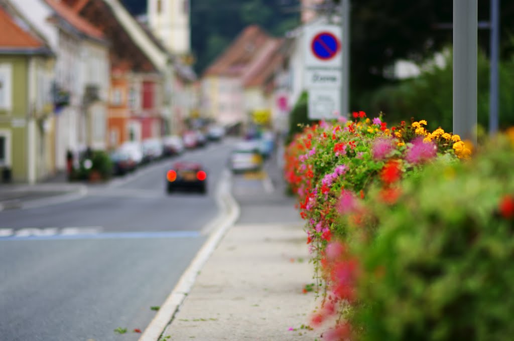 A street across a bridge by rlubej