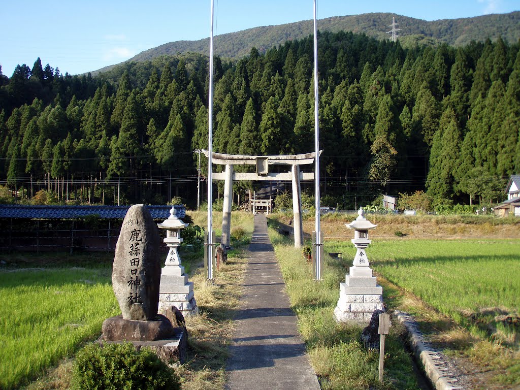 鹿蒜田口神社 by Akeiro Torii