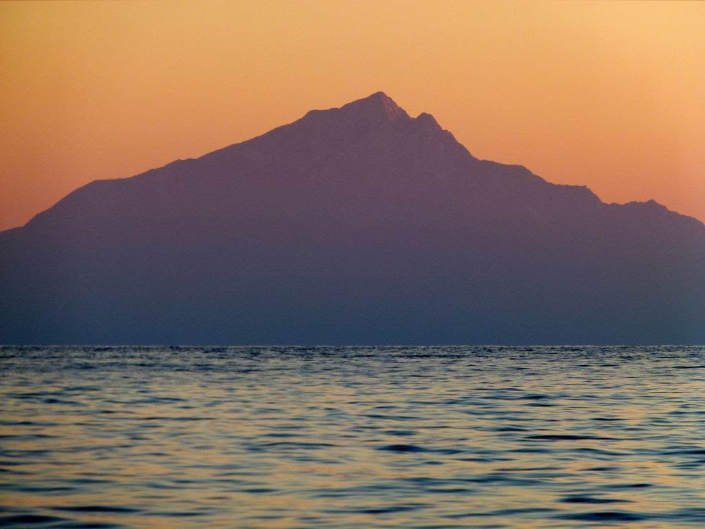 Mt. Athos by luciolampyris