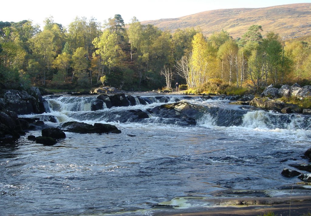 River Affric Highlands nr Inverness by Les Diamond