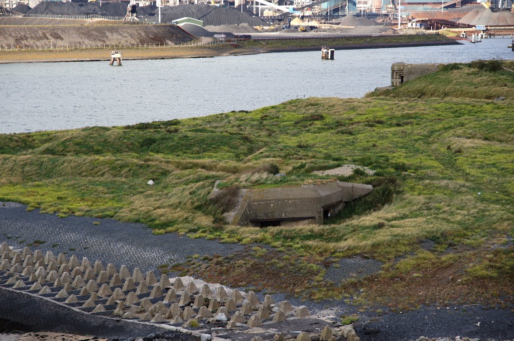 'Forteiland' vor der Hafeneinfahrt by wolfbam