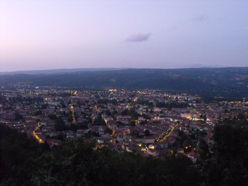 Mazamet desde la subida a la Montaña Negra by Freber