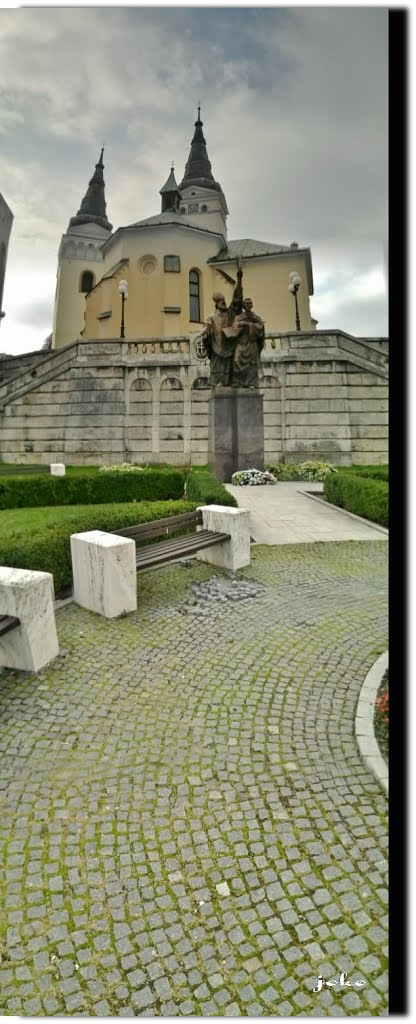 ŽILINA - Súsošie sv. Cirila a Metoda & Farský kostol / vertical panorama / by < JOKO >