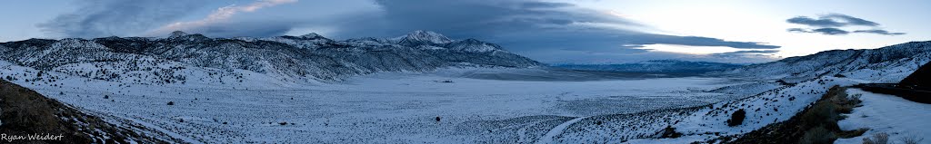 Boundary-Montgomery Peak - White Mountains - From Highway 6 - Panorama by Ryan Weidert