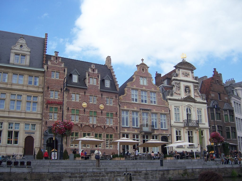 Ghent Belgium : Graslei House of the free boatman by tinawaldo