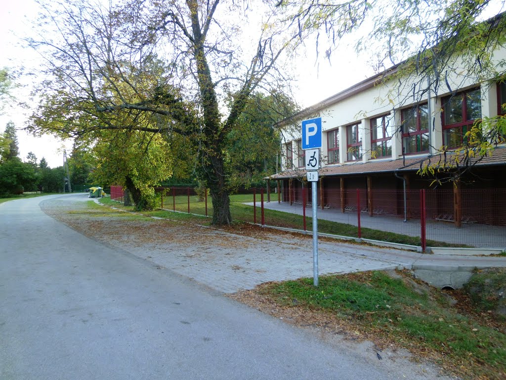 Parkoló a Zöldliget Általános Iskola új épülete előtt \\ Car parks near the New Building of the Zoldliget Elementary School in Velence by peppe maci