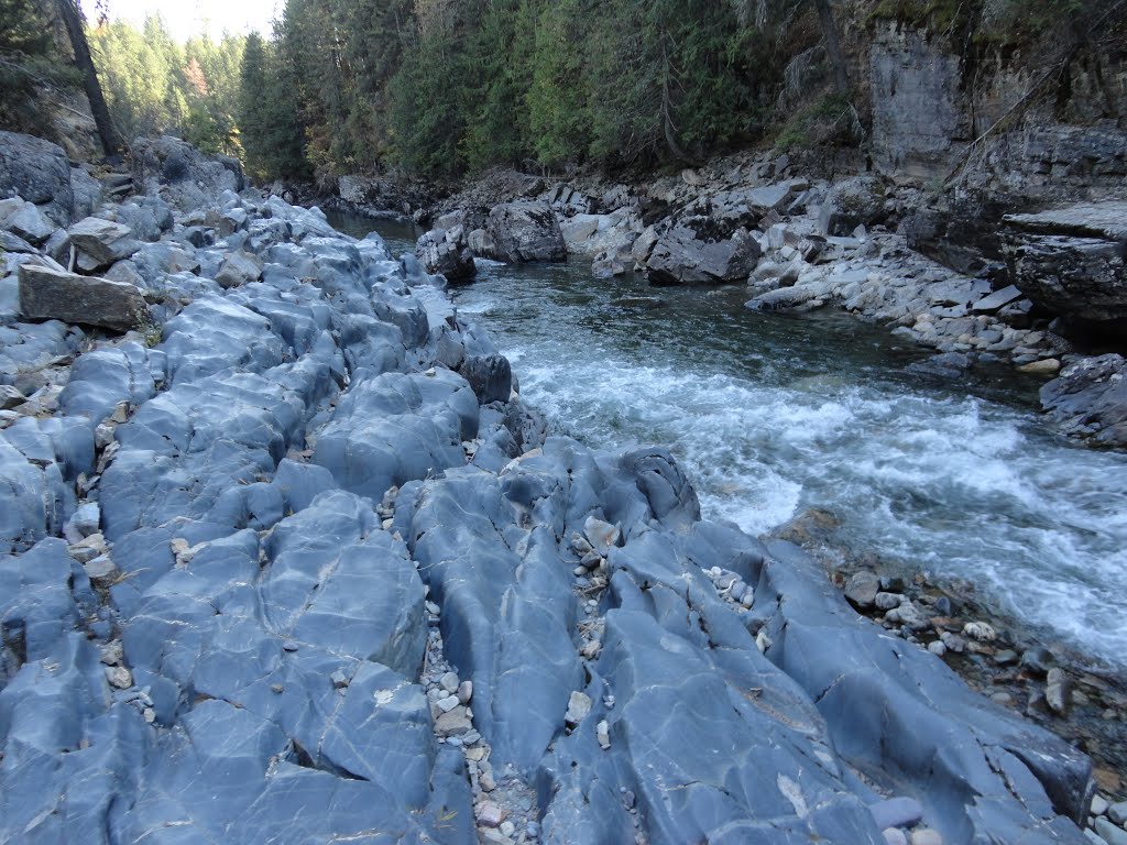 Goat River, on the blue rock. by theblainewhitford