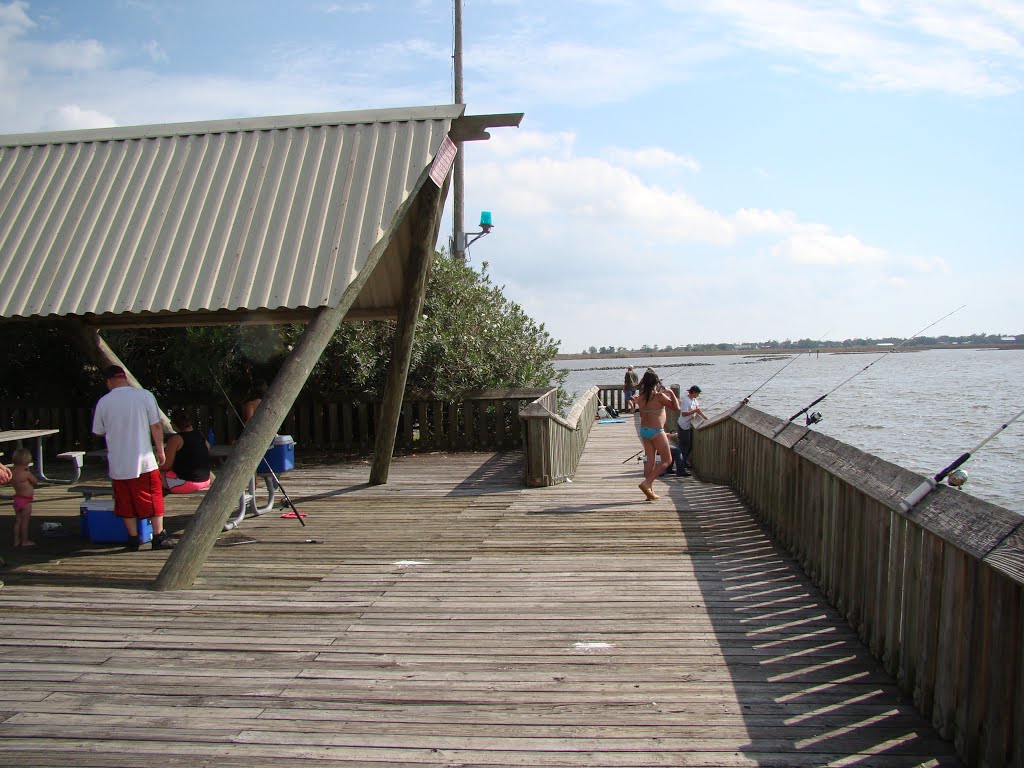 Cypremort State Park fishing pier by John Hains