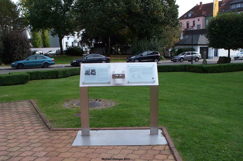 Gedenkstätte für die vor der Pogromnacht zerstörten Synagoge in Kaiserslautern by Michael Ohmsen