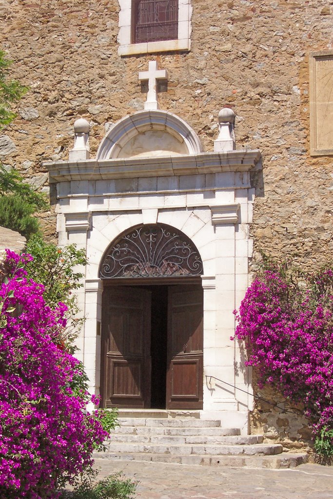 The Saint Trophyme church of Bormes-les-Mimosas by tinawaldo