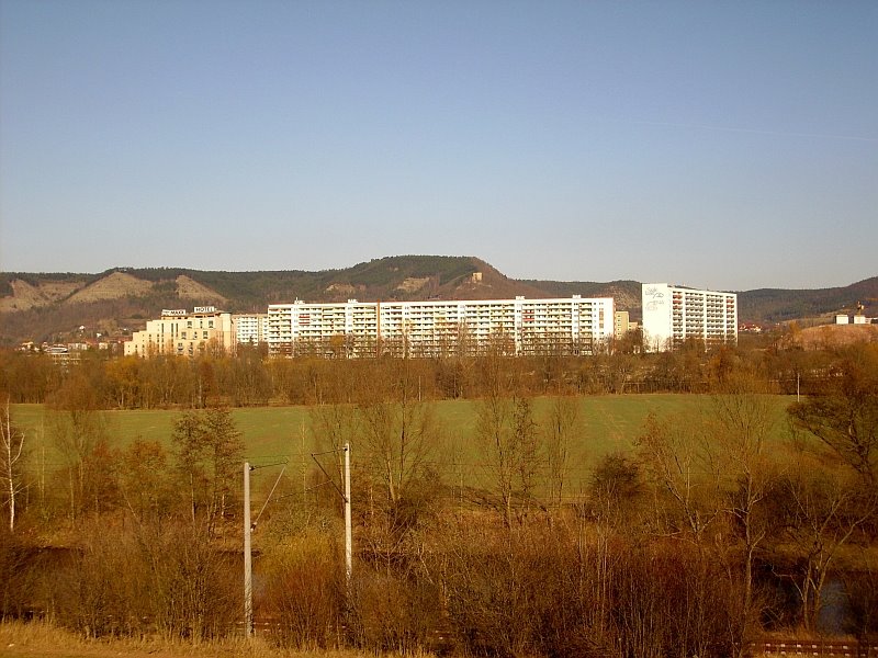 Blick Richtung Lobdeburg, im Februar `08 by Wendelin