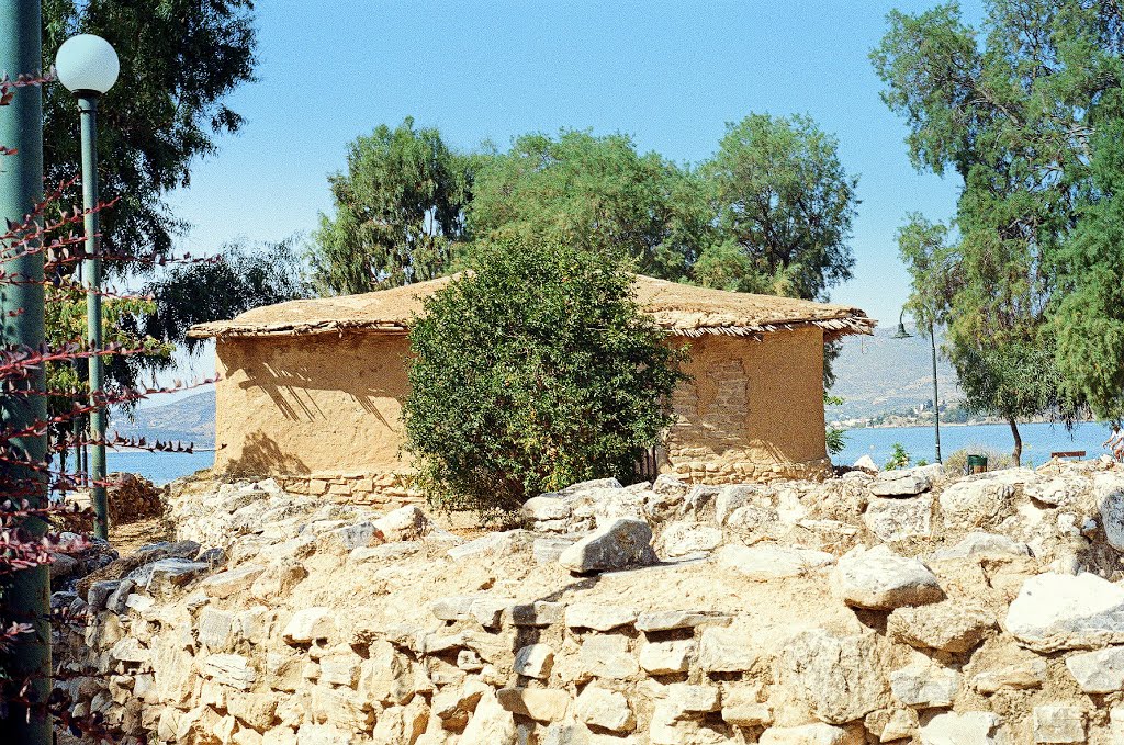 Reconstruction neolithic settlement by Thanasis Germanos