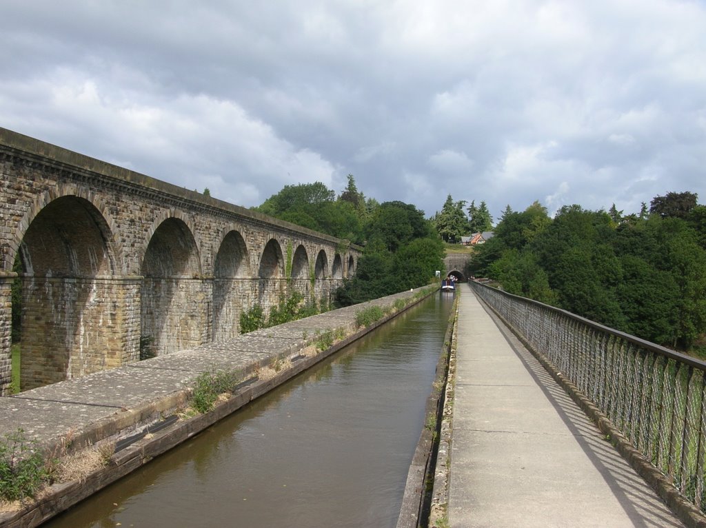 Chirk Aqueduct and Viaduct by Martin Goulding