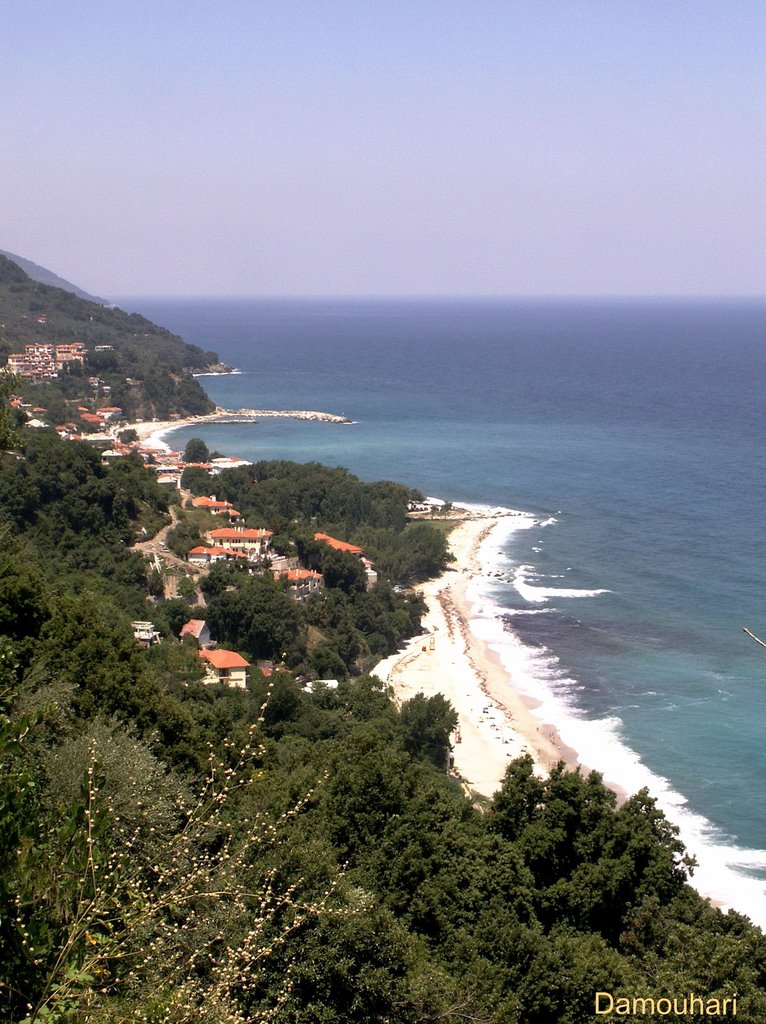 Pilion, Blick auf den Strand von Papa Nero by Nätebus