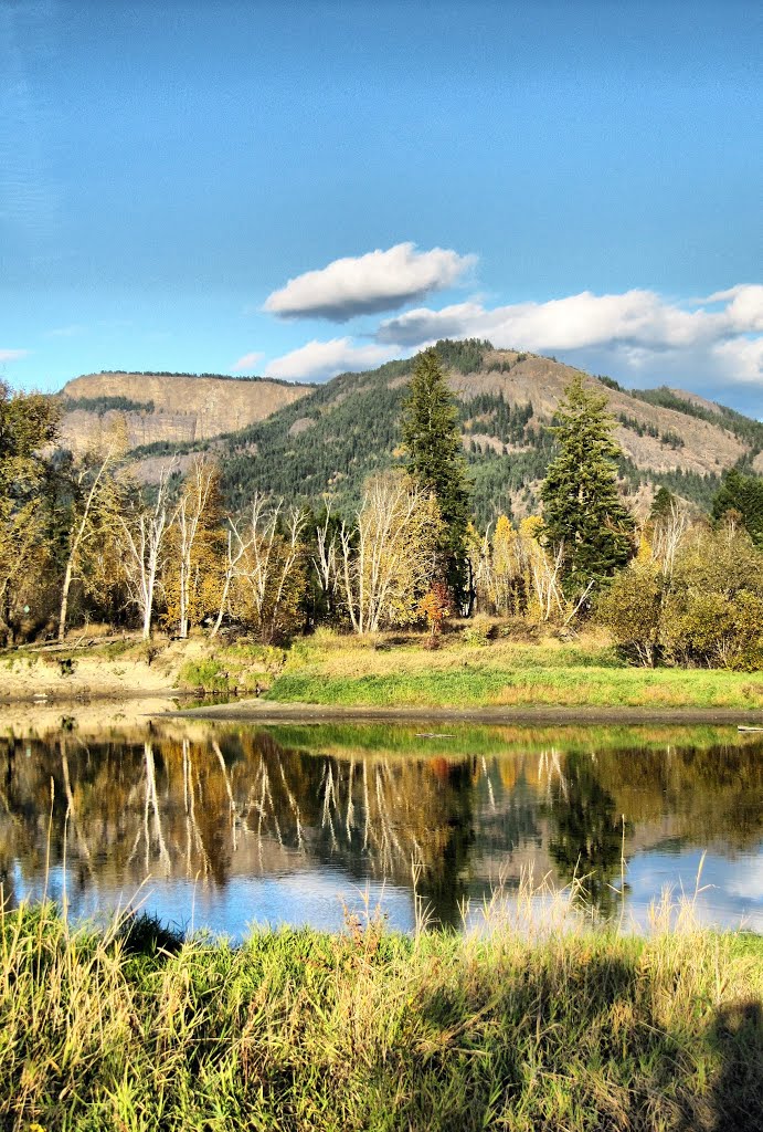 Shuswap River in Enderby, B.C. by Laurel211