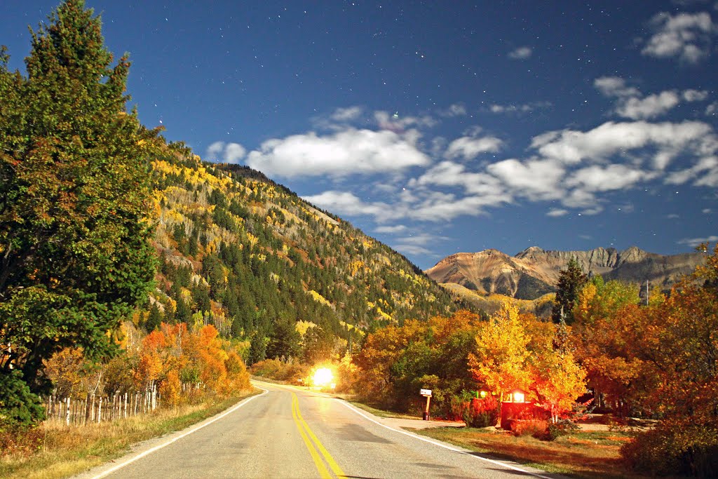 LaPlata Canyon in Full Moonlight by DaveO