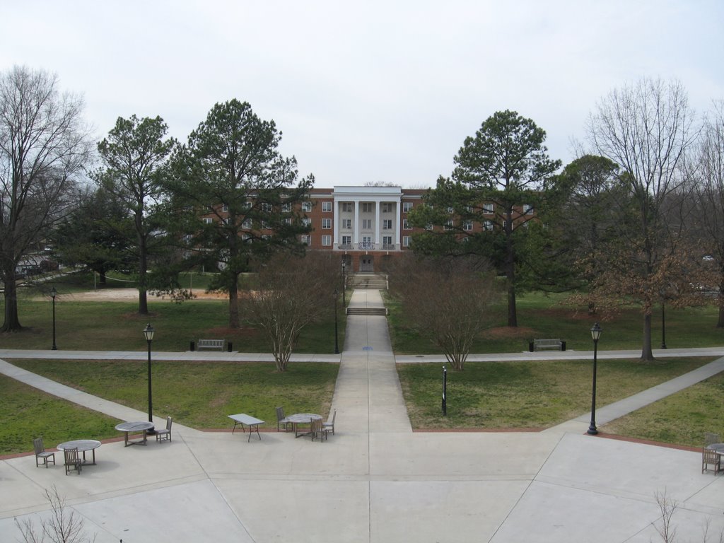 Stubbs Lawn and Stubbs Hall, Longwood University by Idawriter