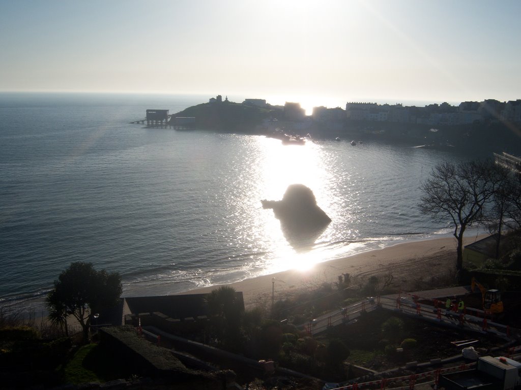 Tenby Beach & Harbour @ sun rise by sarahjane