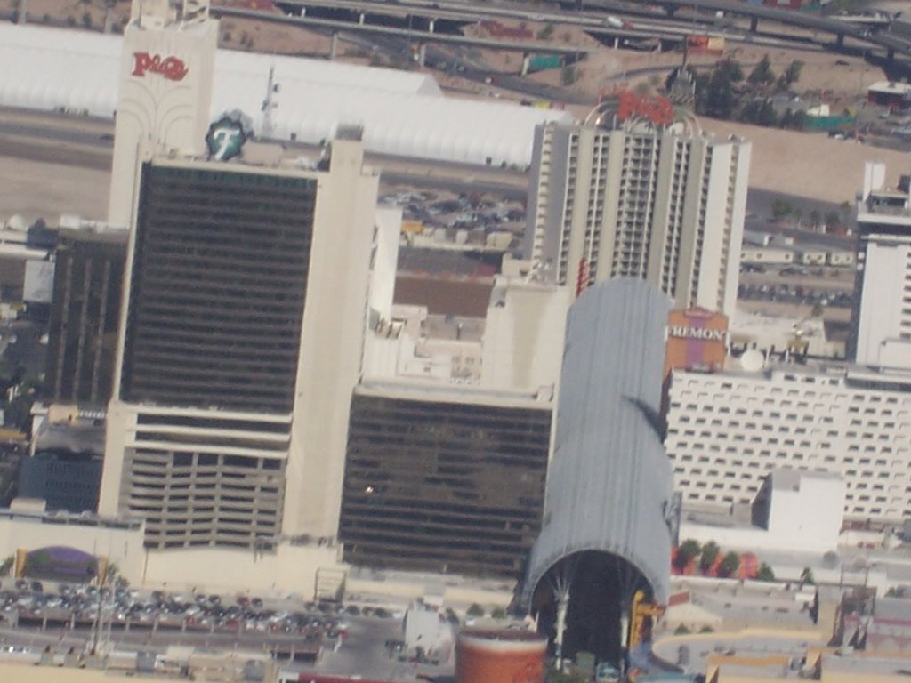 Freemont street experience from the air by trevkg