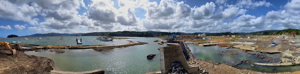 Shizugawa Fishing Port after 2011 Tsunami. 志津川堤防決壊 by ys-waiz.net