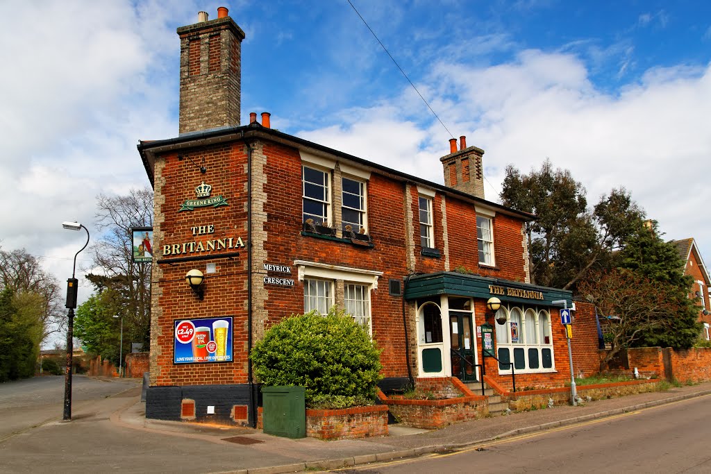 The Britannia pub & restaurant, Colchester, Essex, April 2012 by keithb