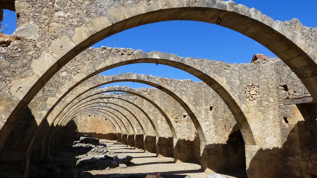 Monastery of St. George in Karydi. The 1863 built oil factory by thor@odin™