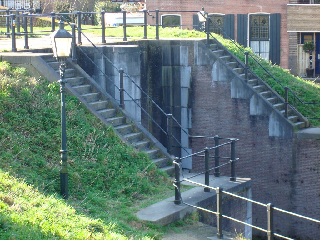 Weir at the river Lek, Vreeswijk. by 245Ronald