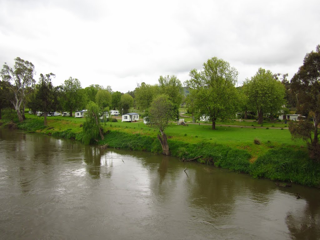 Murrumbidge River and caravan park near Gundagai, NSW by Jason Boyd