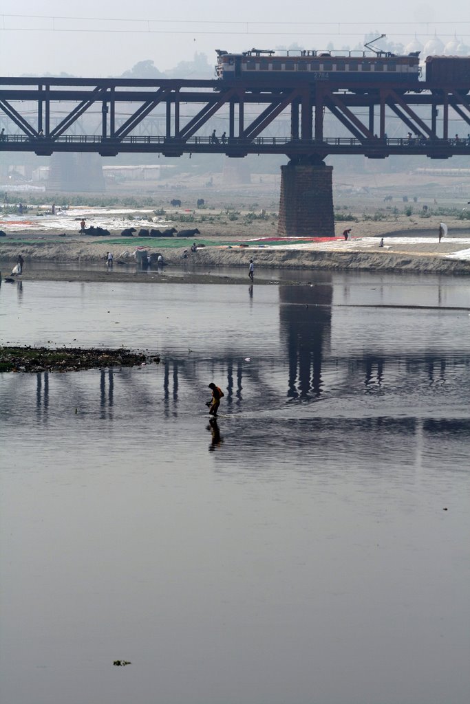 Yamuna river from Itimad-ud-Daula by Borowski Eric