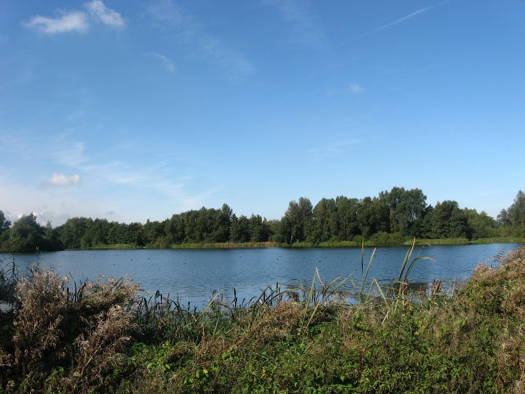 Little Stour valley, the gravel pit. Near Wickhambreaux, Kent, UK. by Jean Marc Gfp