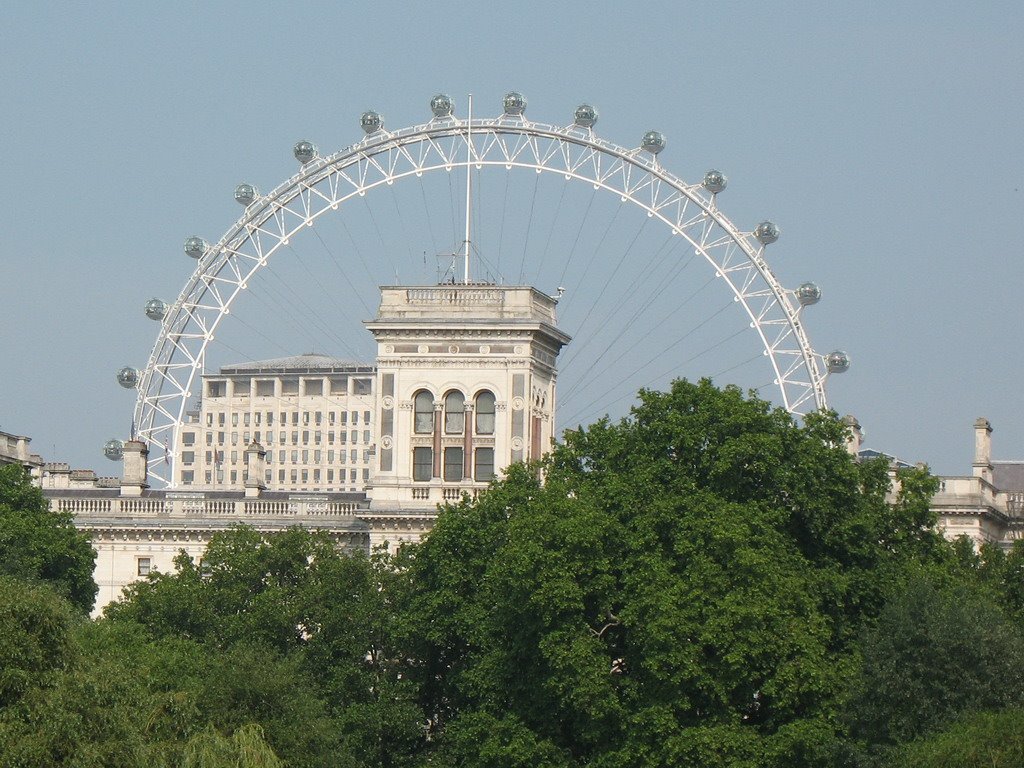 London eye from st.James park by ujames