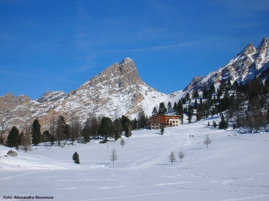 Rifugio Fanes e Forcella Ciamin by Alessandro Nessenzia