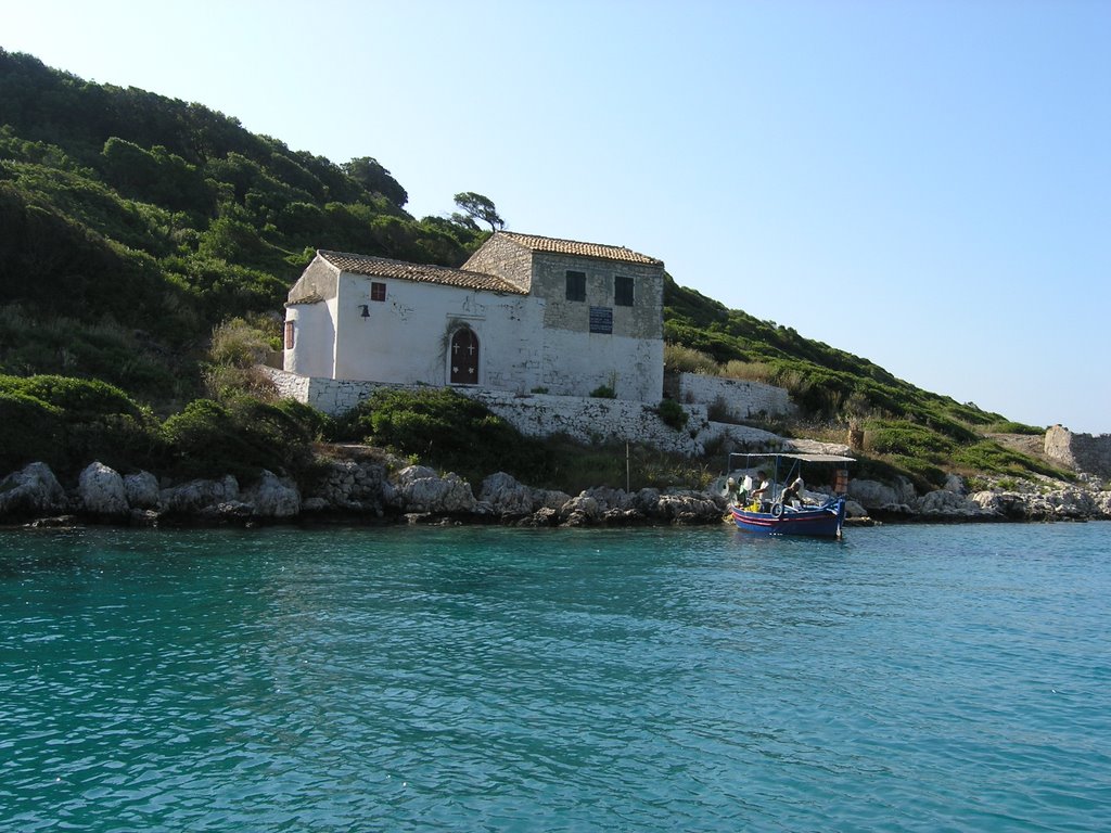 Church in Paxi island by nikolaos