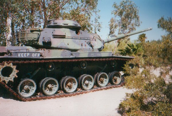 Outside of the General Patton Memorial Museum, Chiriaco Summit, California by Jean Herbrink