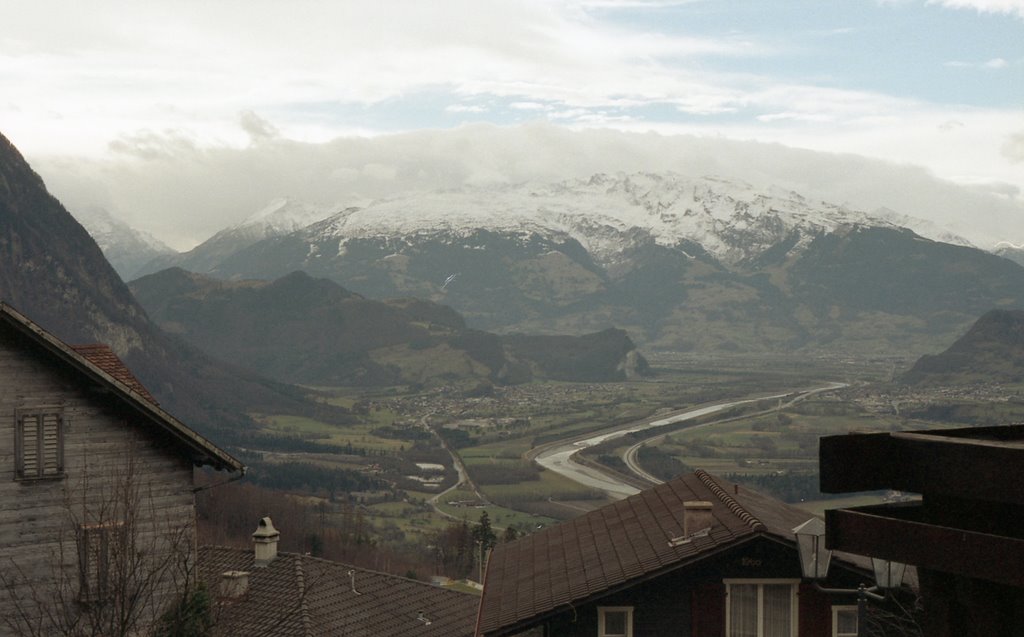 Between Steg and Triesenberg, Liechtenstein by A J Butler