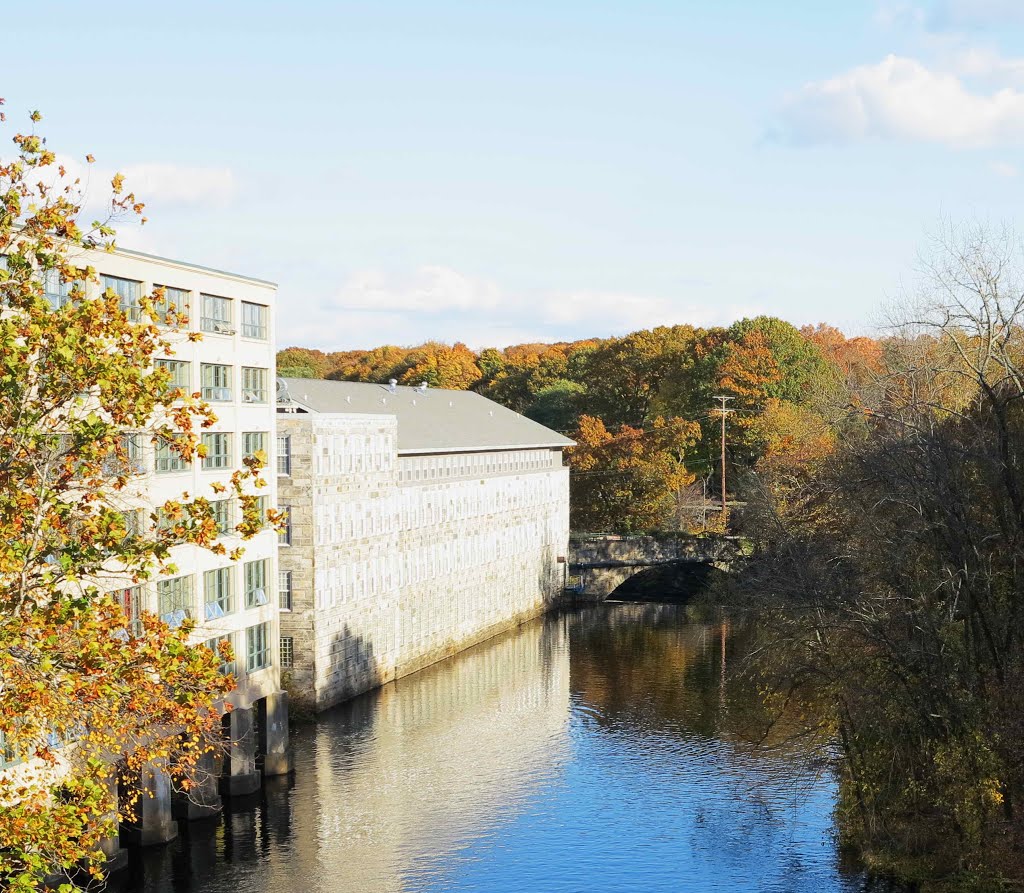 Willimantic River from Frog Bridge by Steve Powell