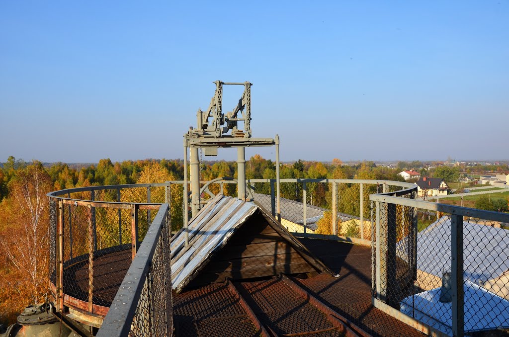 Widok z wieży gichtociągowej w hucie żelaza (Chlewiska) by tu.andy