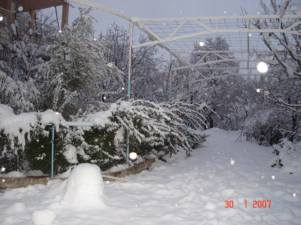 Snow in Zabadani by ammar Ezziddin